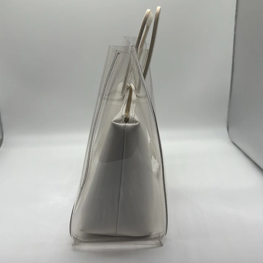 Staud Shirley Bag in Clear/White
